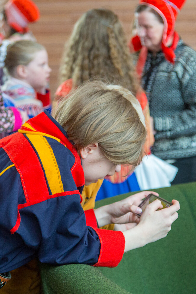 Sámenuoraid dáiddadáhpáhus 2018. Photo: Sámediggi