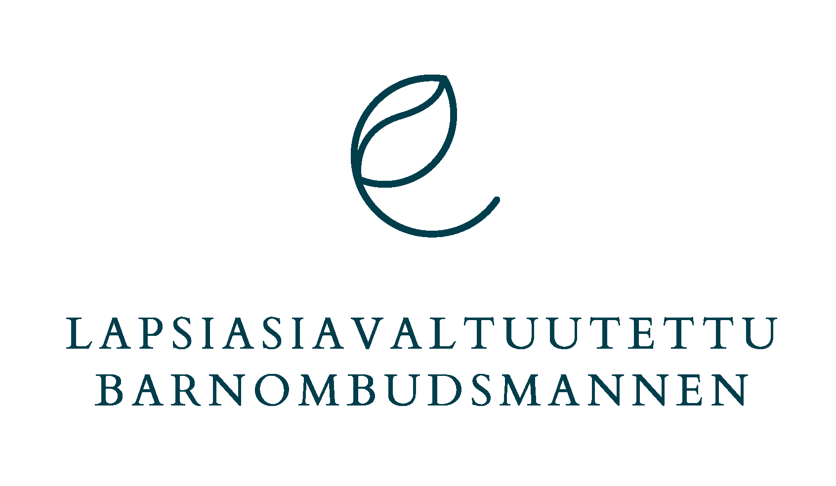 Lapsiasiavaltuutetun logo suomeksi ja ruotsiksi: Lapsiasiavaltuutettu | Barnombudsmannen